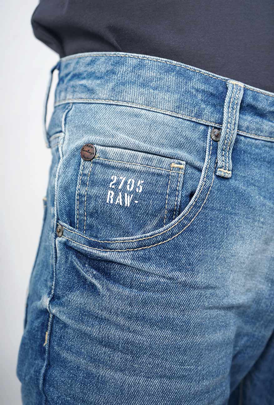 Jeans Slimfit H5 Series With Handmade Light Blue - Image 5