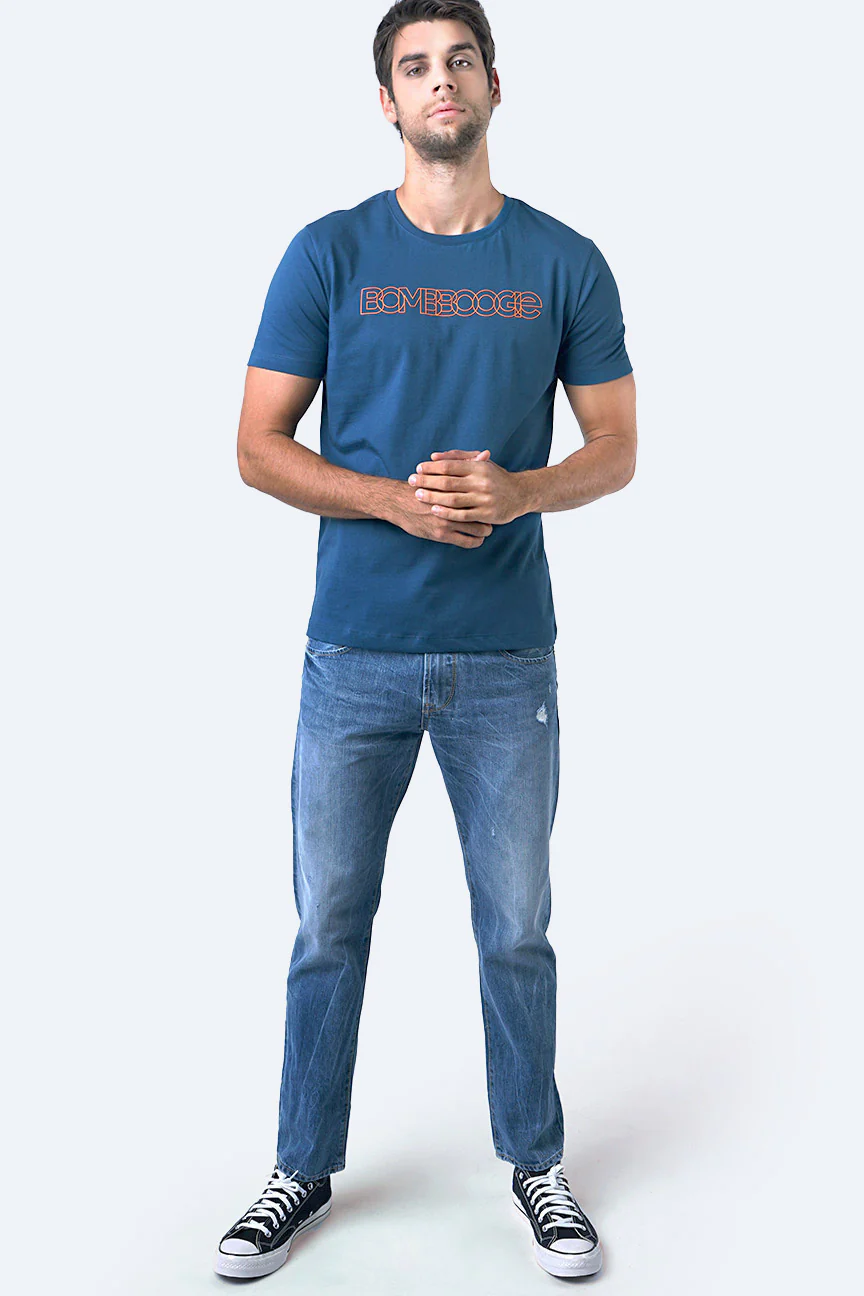 T-Shirt Lengan Pendek Snyder Blue Green - Image 2