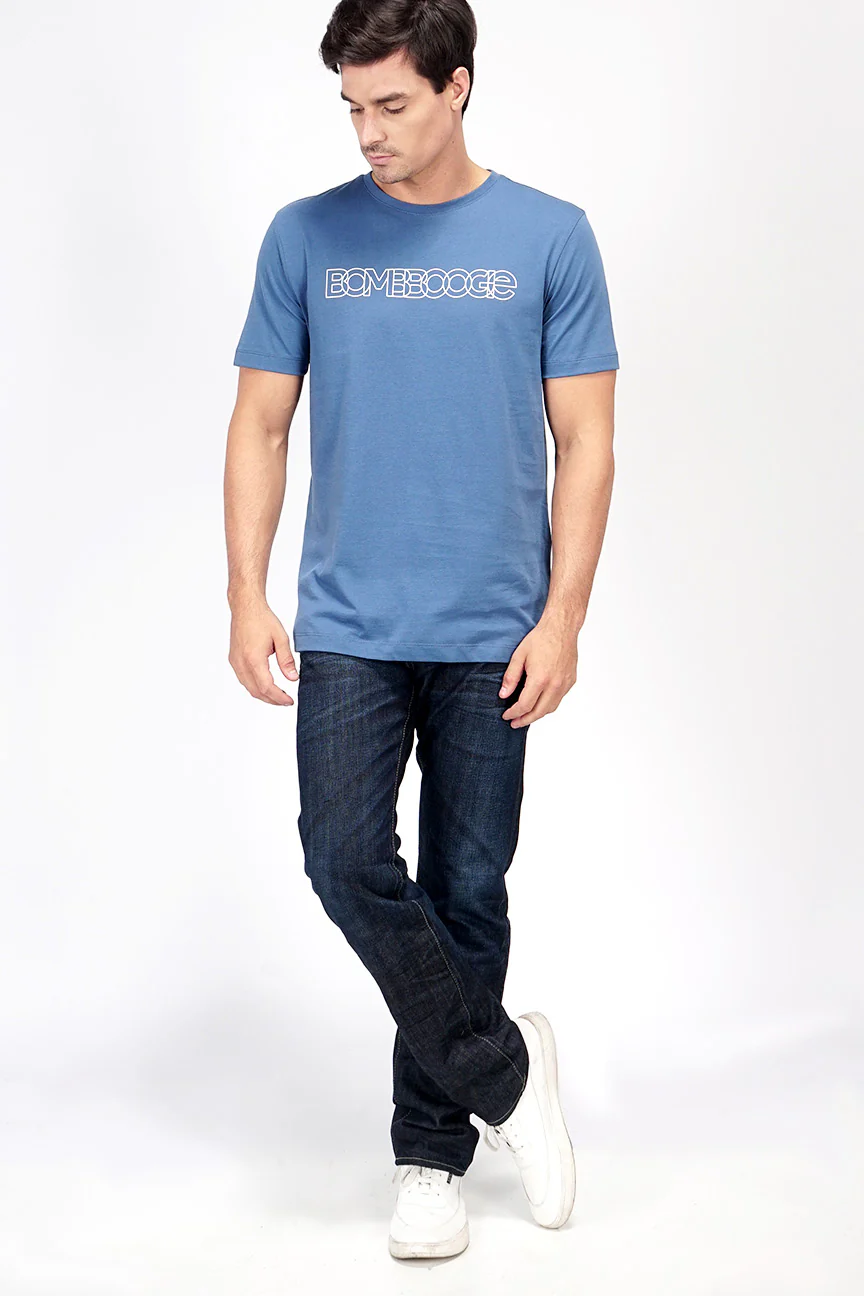 T-Shirt Lengan Pendek Snyder Blue - Image 3