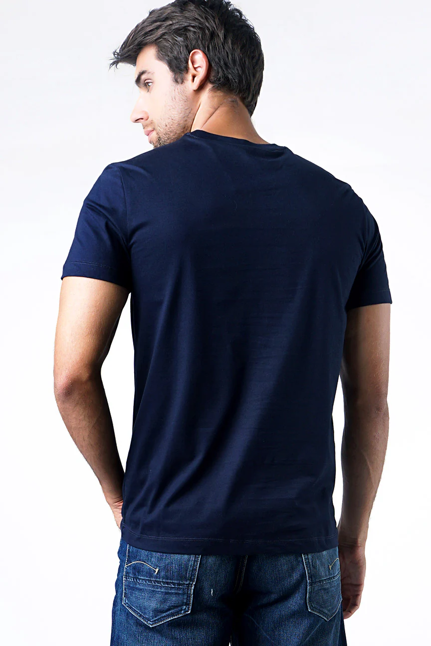 T-Shirt Lengan Pendek Snyder Dark Blue - Image 4