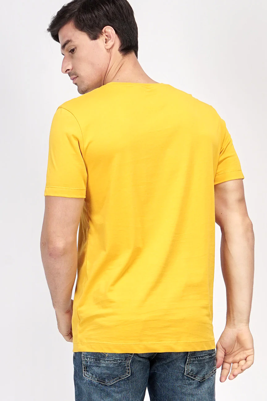 T-Shirt Lengan Pendek Snyder Mustard - Image 3