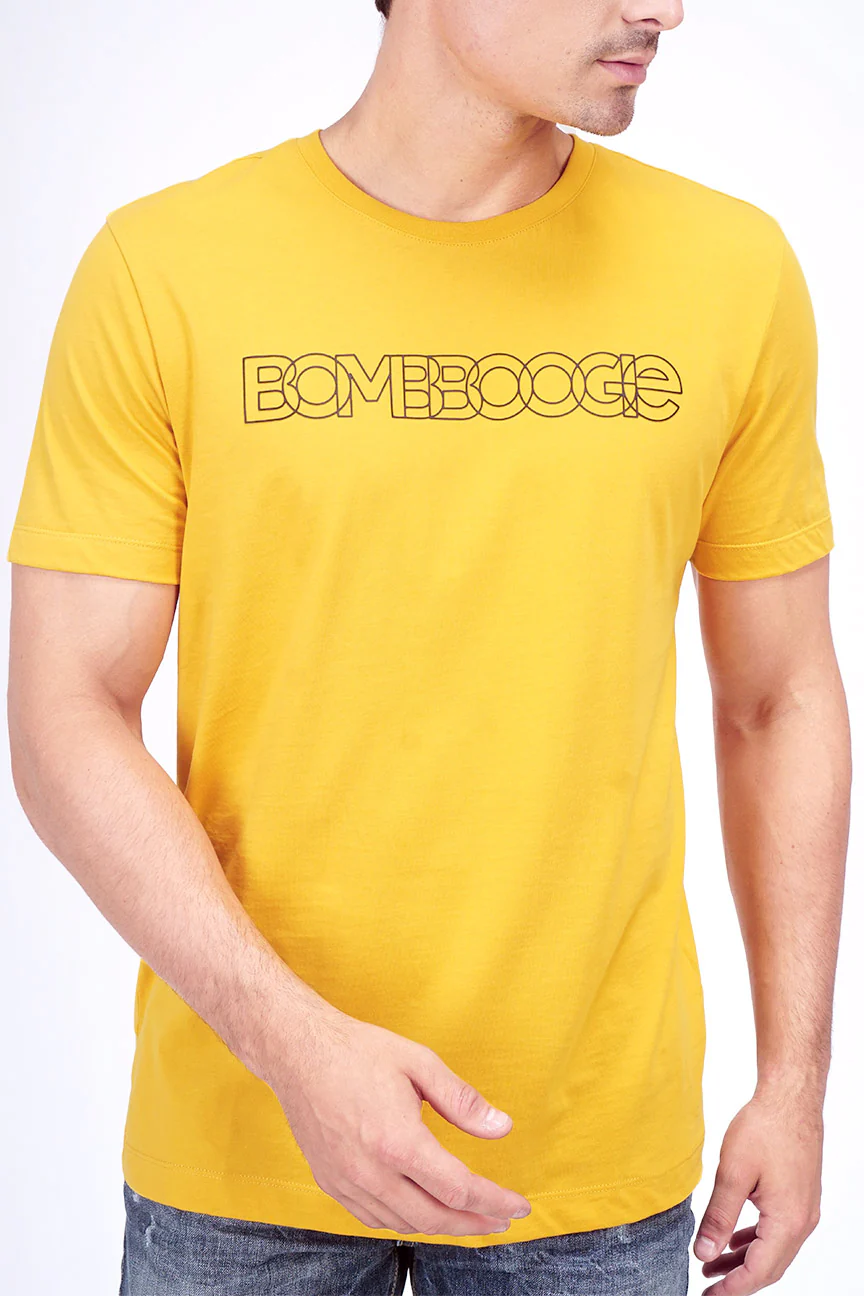 T-Shirt Lengan Pendek Snyder Mustard - Image 4