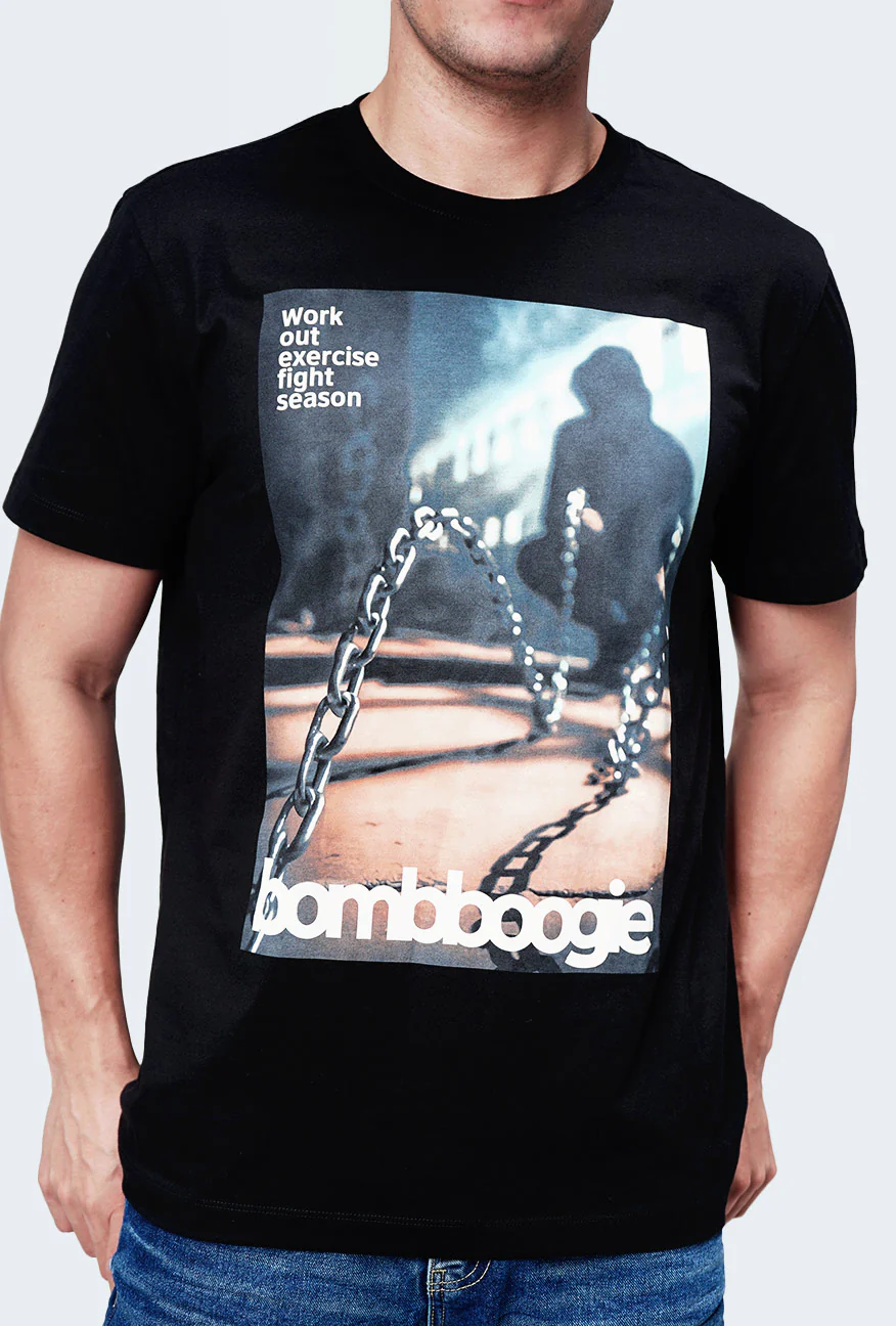 T-Shirt Lengan Pendek Stanza Black - Image 2