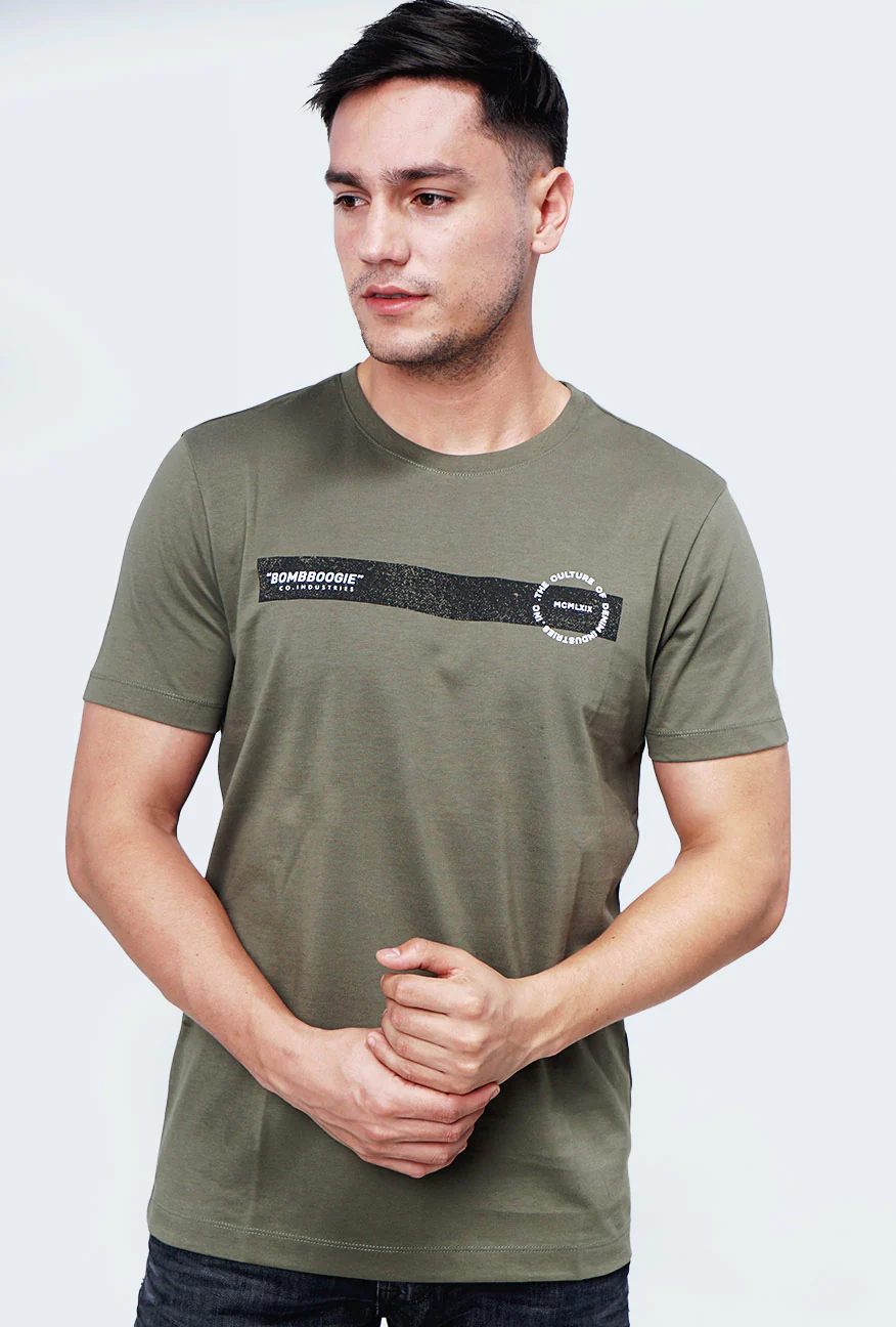 T-Shirt Lengan Pendek Sterino Army