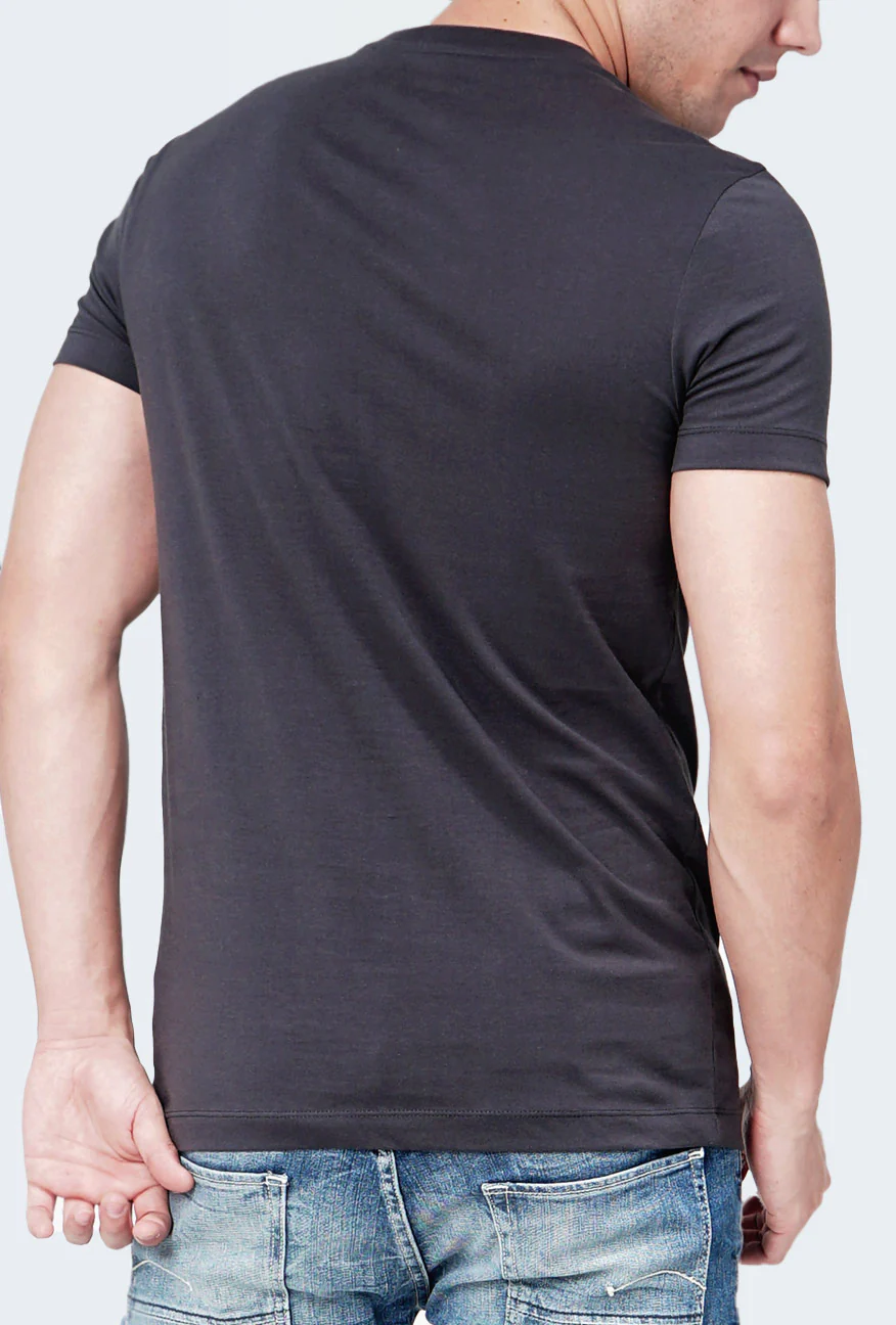 T-Shirt Lengan Pendek Streno Dark Grey - Image 4