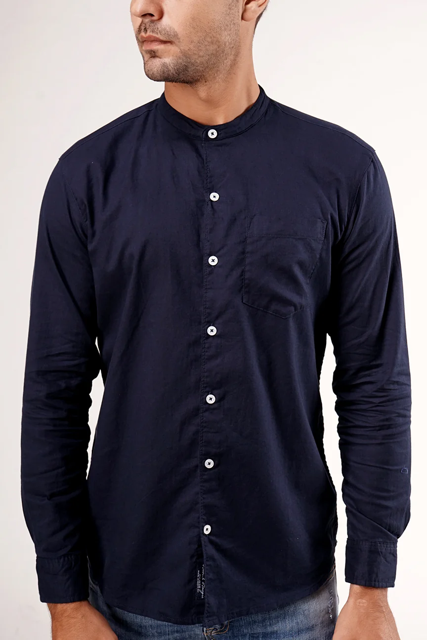 Kemeja Koko Suez Dark Navy Regular - Image 3