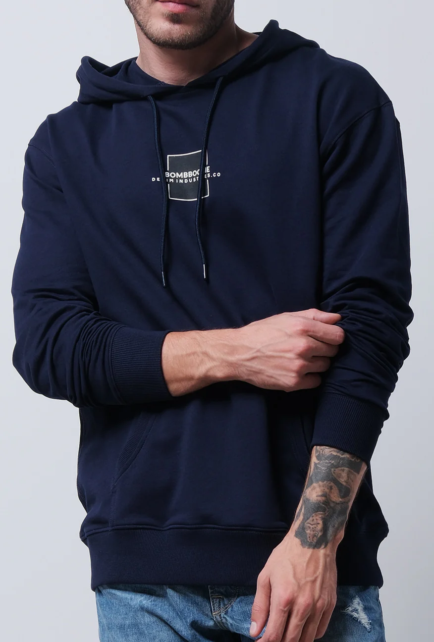 Sweater Hoodie Clanton Navy - Image 2
