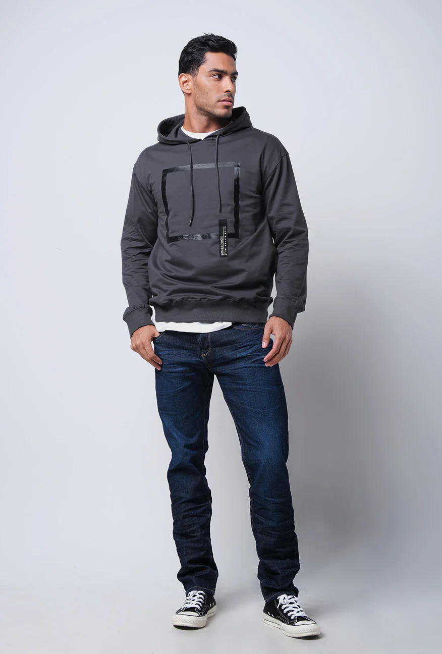 Sweater Hoodie Moiche Dark Grey