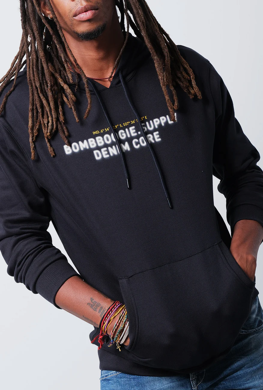 Sweater Hoodie Neiman Black - Image 2