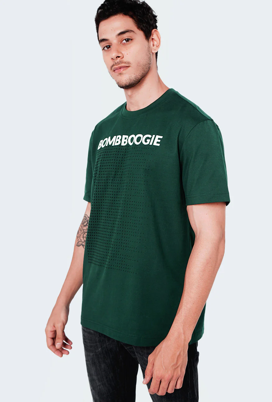 T-Shirt Lengan Pendek Regular Sanders Dark Green - Image 3