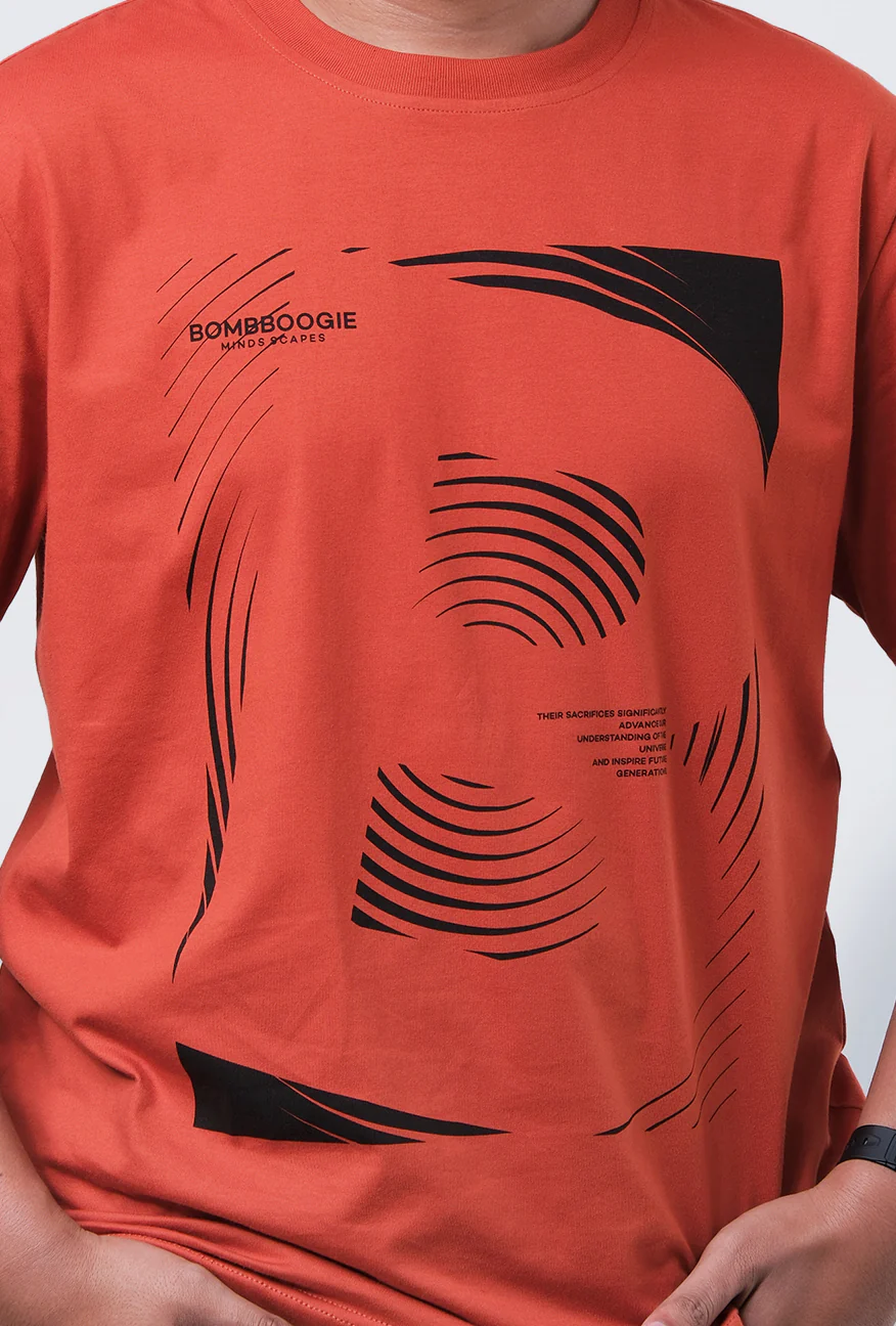 T-Shirt Lengan Pendek Regular Cortiz Dark Orange 2.0 - Image 5