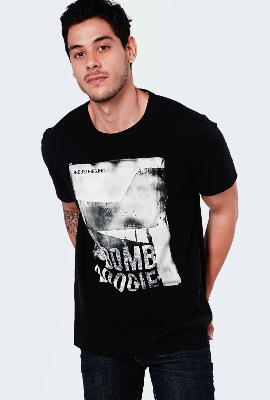 T-Shirt Lengan Pendek Atrava Black