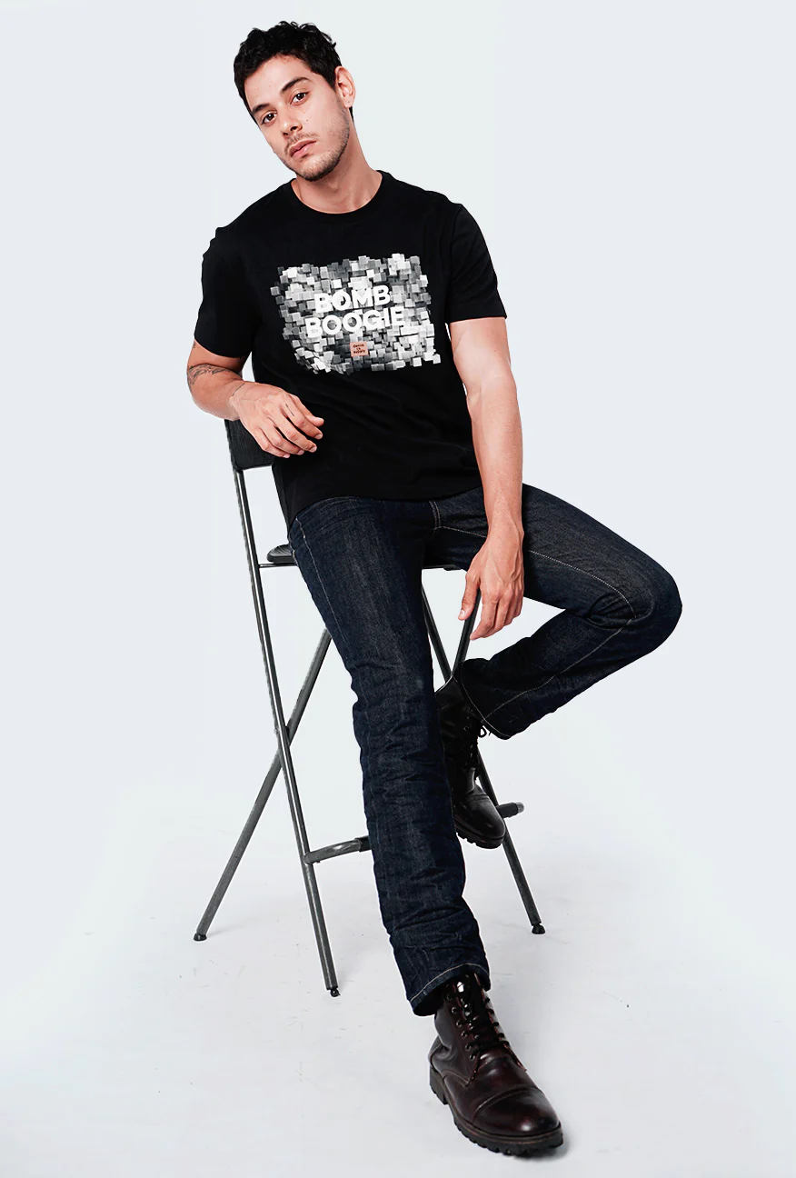 T-Shirt Lengan Pendek Boxbit Black