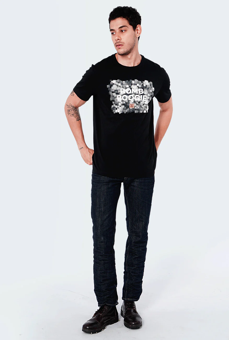 T-Shirt Lengan Pendek Boxbit Black - Image 3