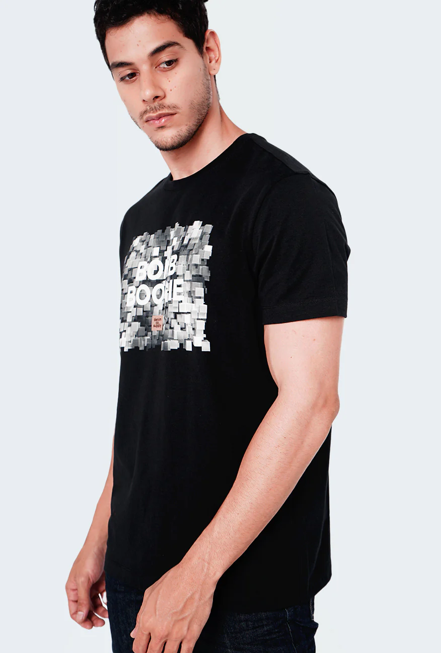 T-Shirt Lengan Pendek Boxbit Black - Image 4