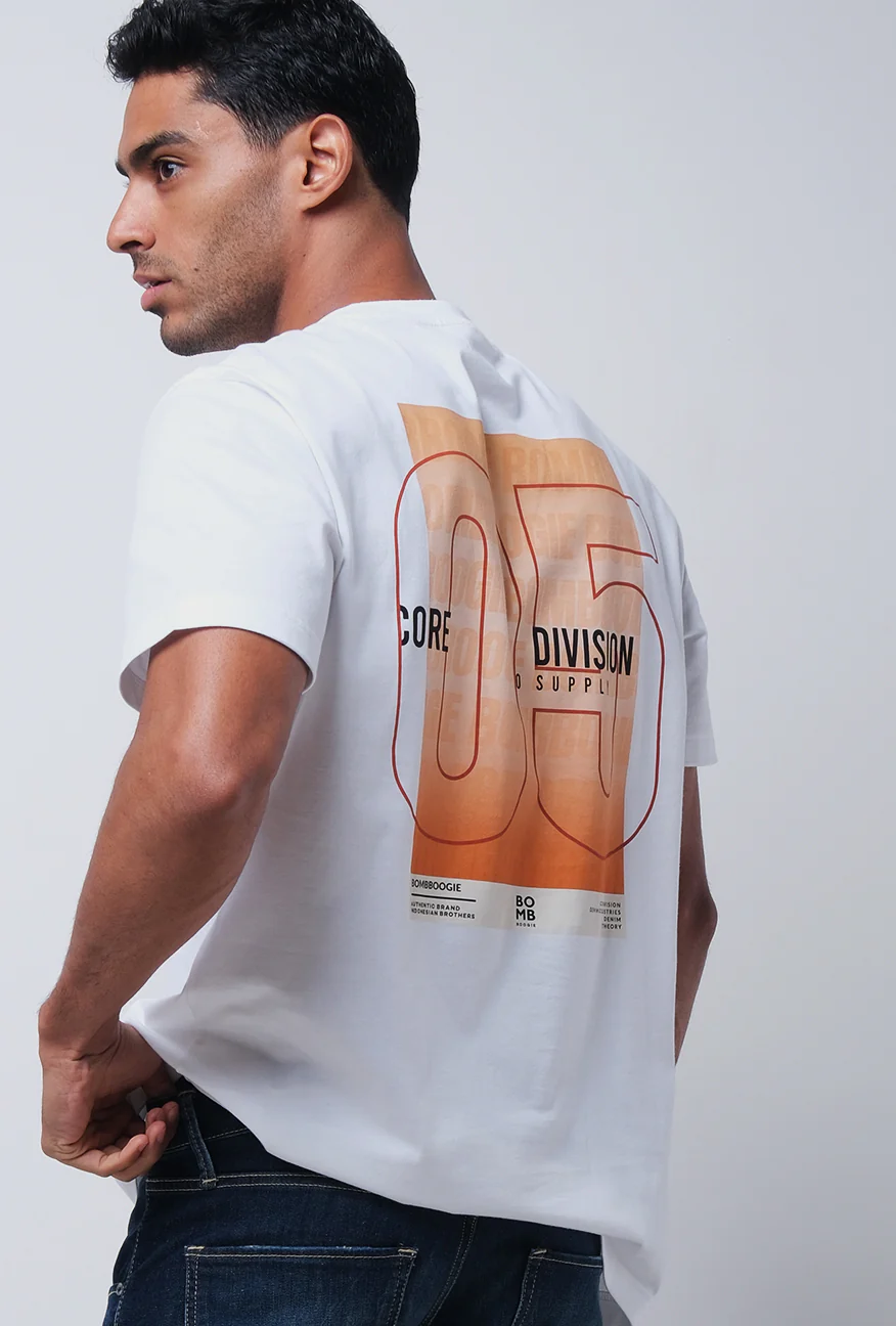 T-Shirt Lengan Pendek Bradle Regular Offwhite