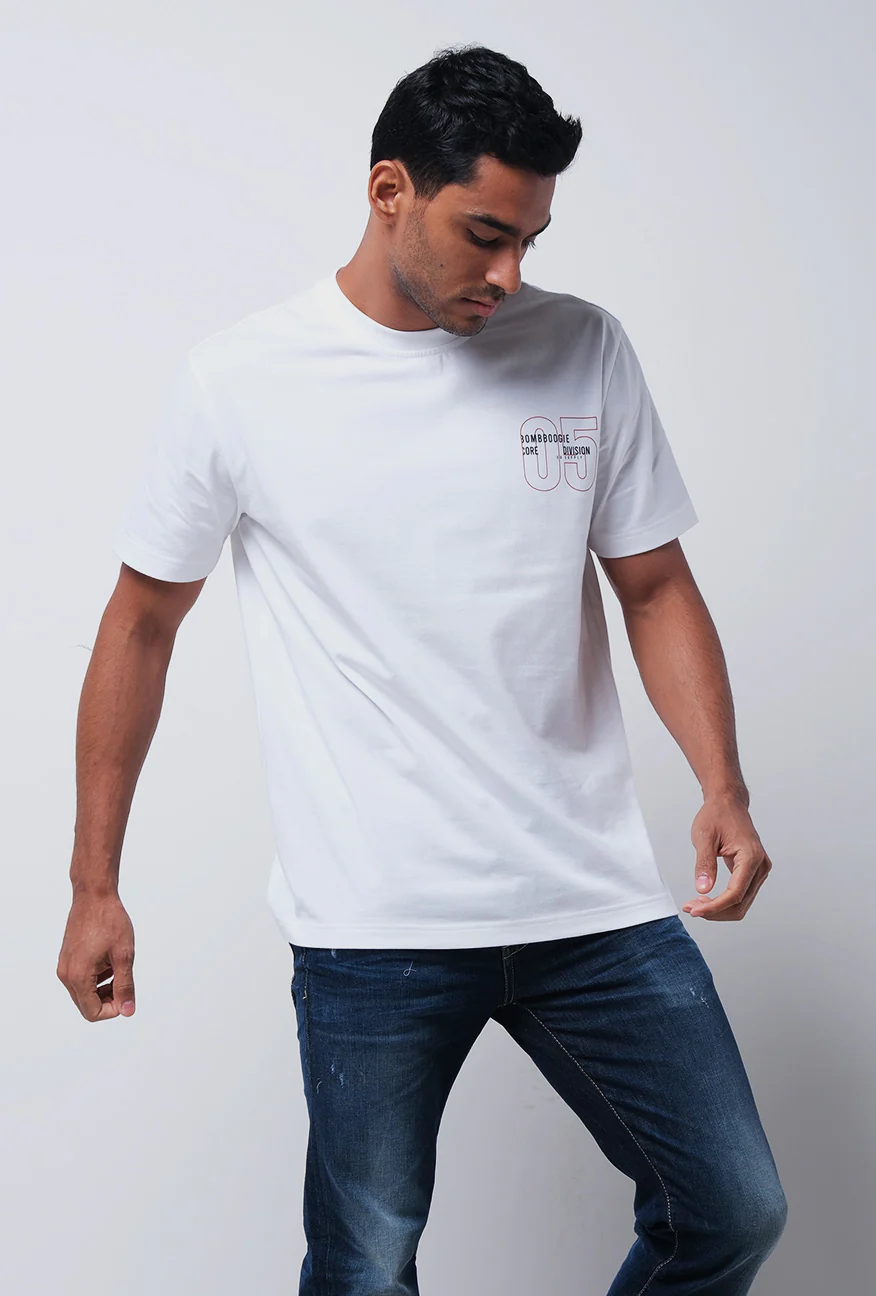 T-Shirt Lengan Pendek Bradle Regular Offwhite - Image 3