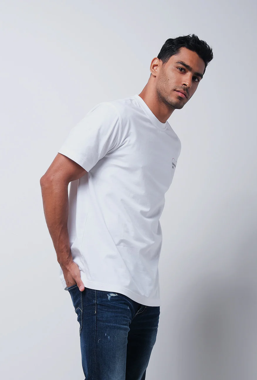 T-Shirt Lengan Pendek Bradle Regular Offwhite - Image 6