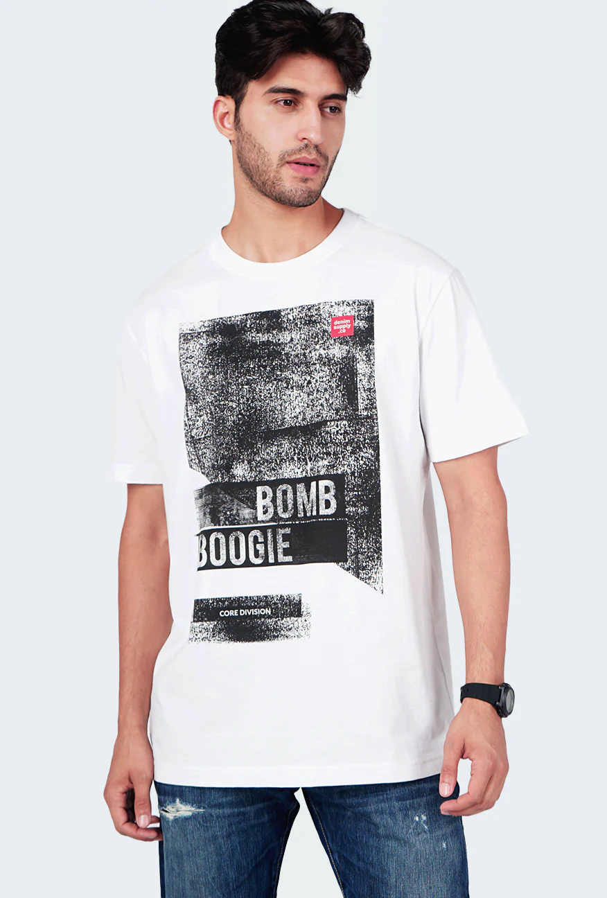 T-Shirt Lengan Pendek Regular Cassel Offwhite