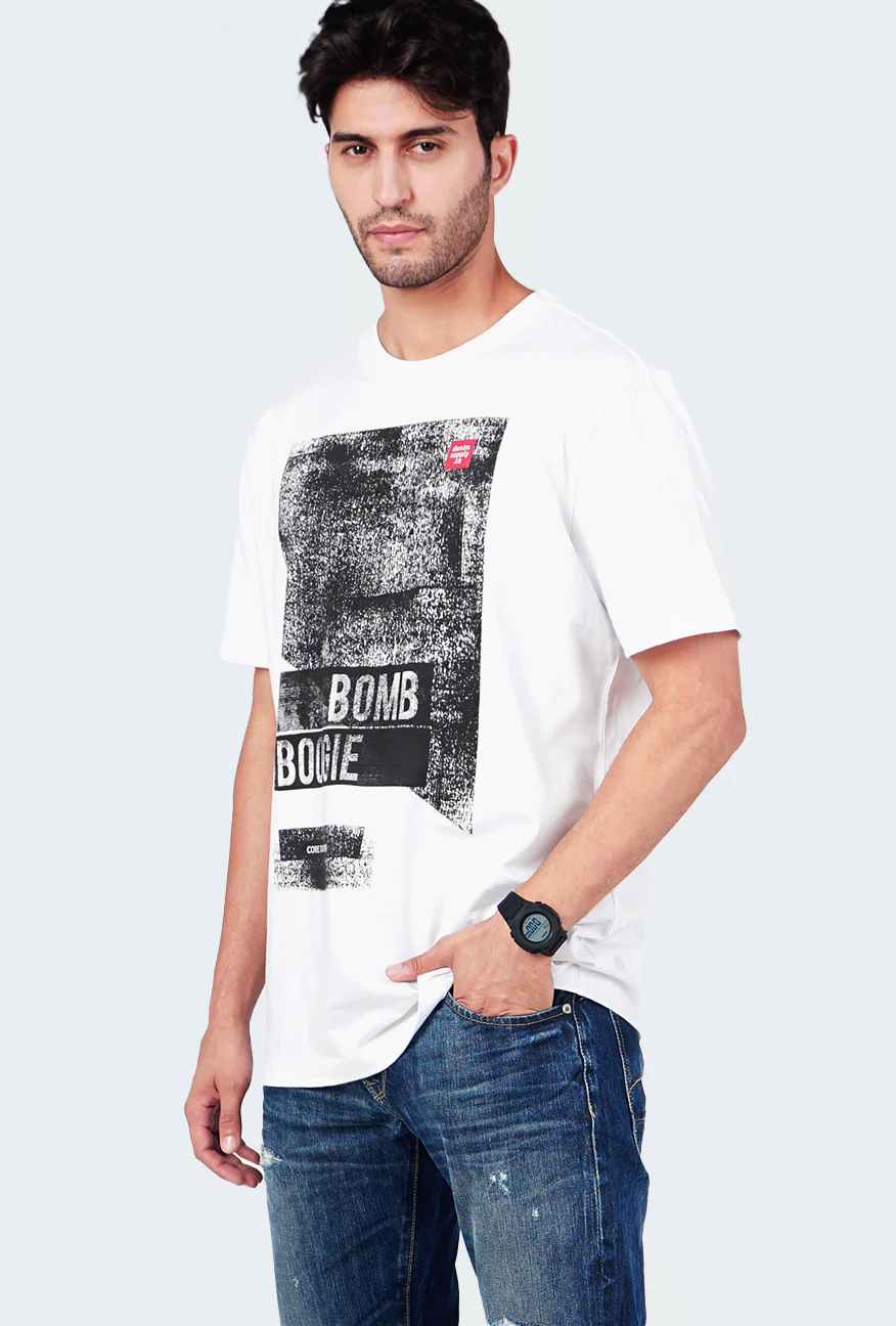 T-Shirt Lengan Pendek Regular Cassel Offwhite - Image 4
