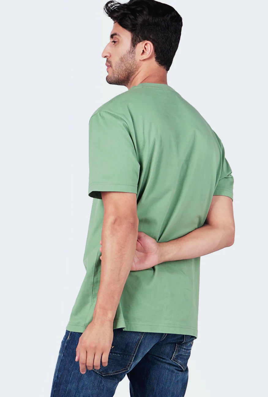 T-Shirt Lengan Pendek Regular Casser Light Green - Image 3