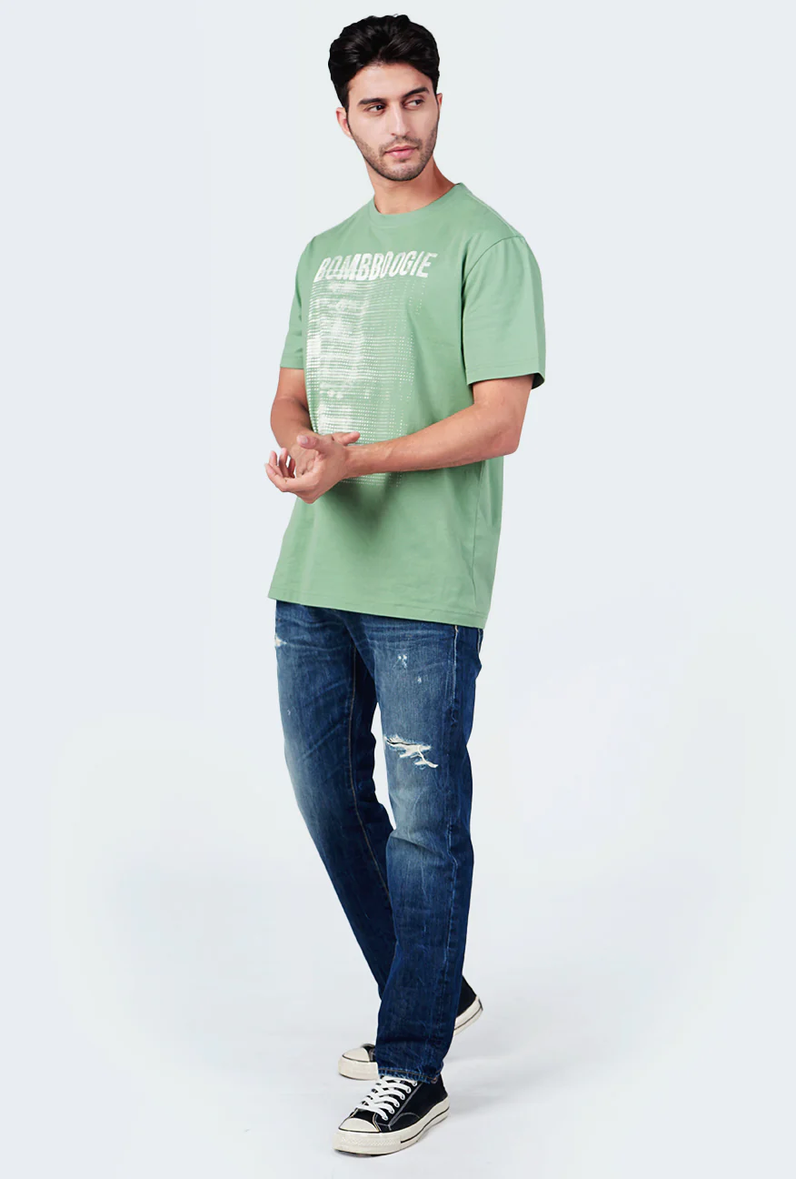 T-Shirt Lengan Pendek Regular Casser Light Green - Image 5