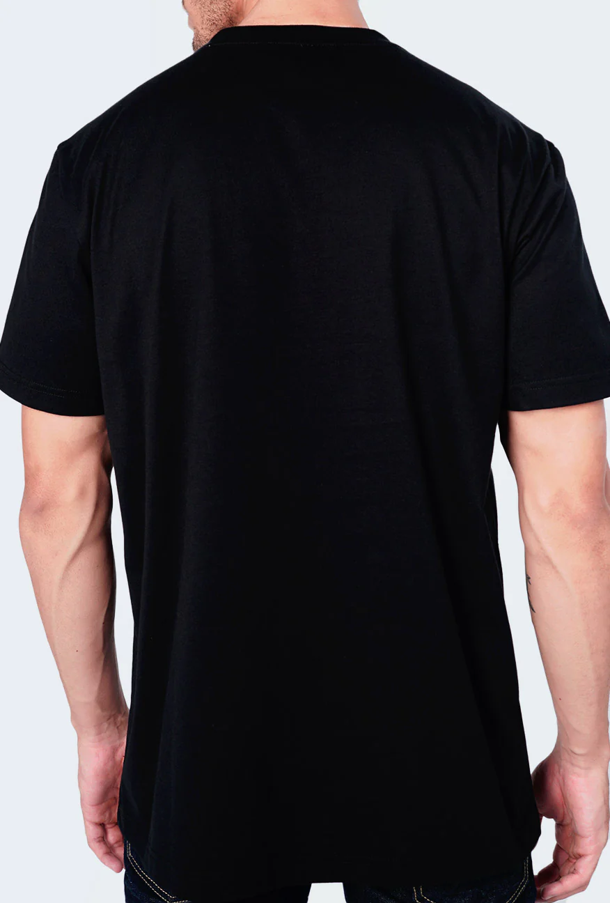T-Shirt Lengan Pendek Denzel 2.0 Black Regular - Image 3