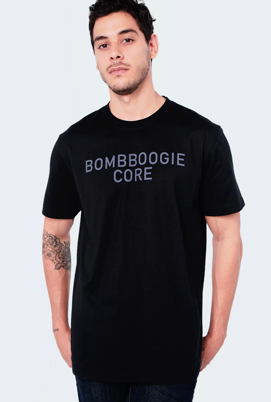 T-Shirt Lengan Pendek Denzel 2.0 Black Regular - Image 4