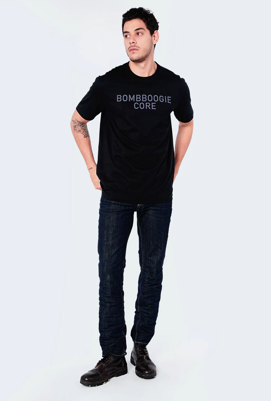 T-Shirt Lengan Pendek Denzel 2.0 Black Regular - Image 5