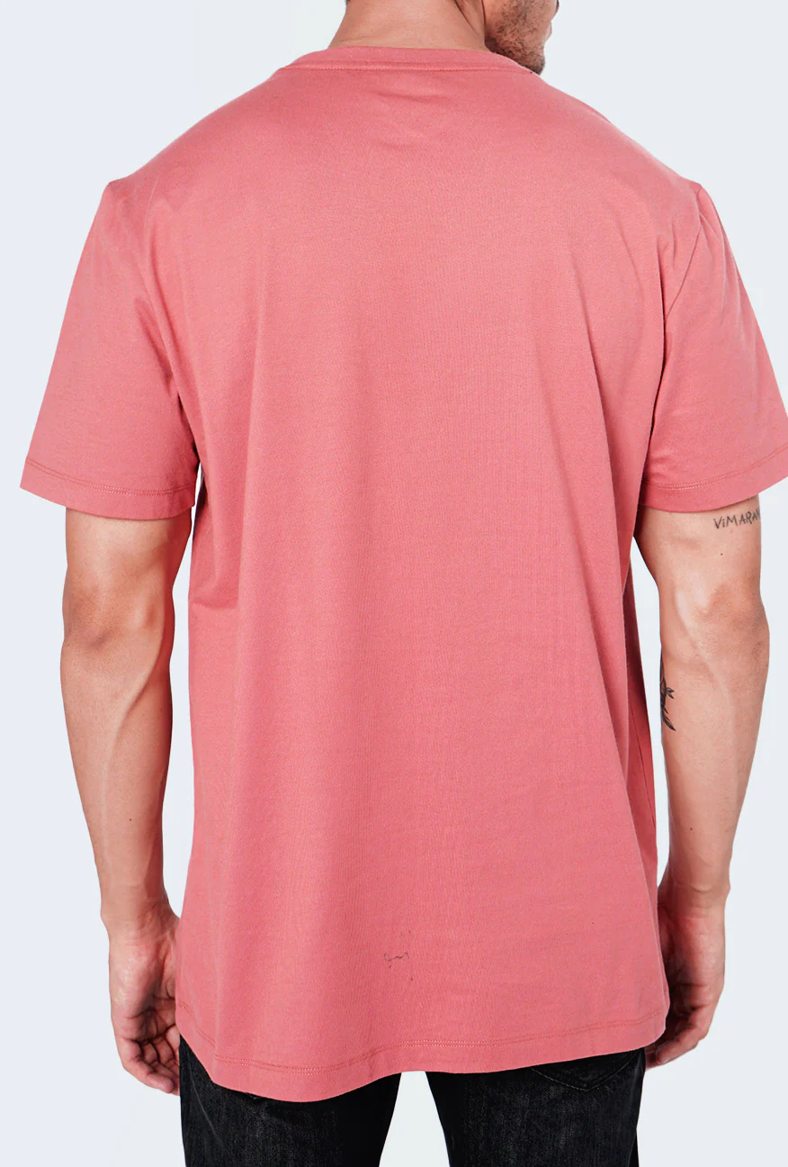 T-Shirt Lengan Pendek Denzel 2.0 Dark Pink - Image 4