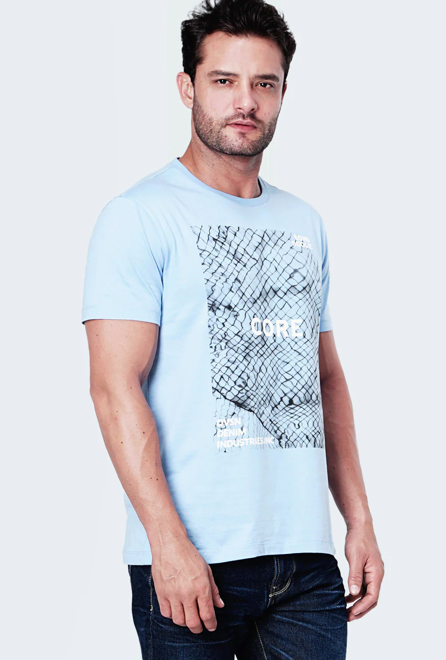 T-Shirt Lengan Pendek Elzayn Light Blue