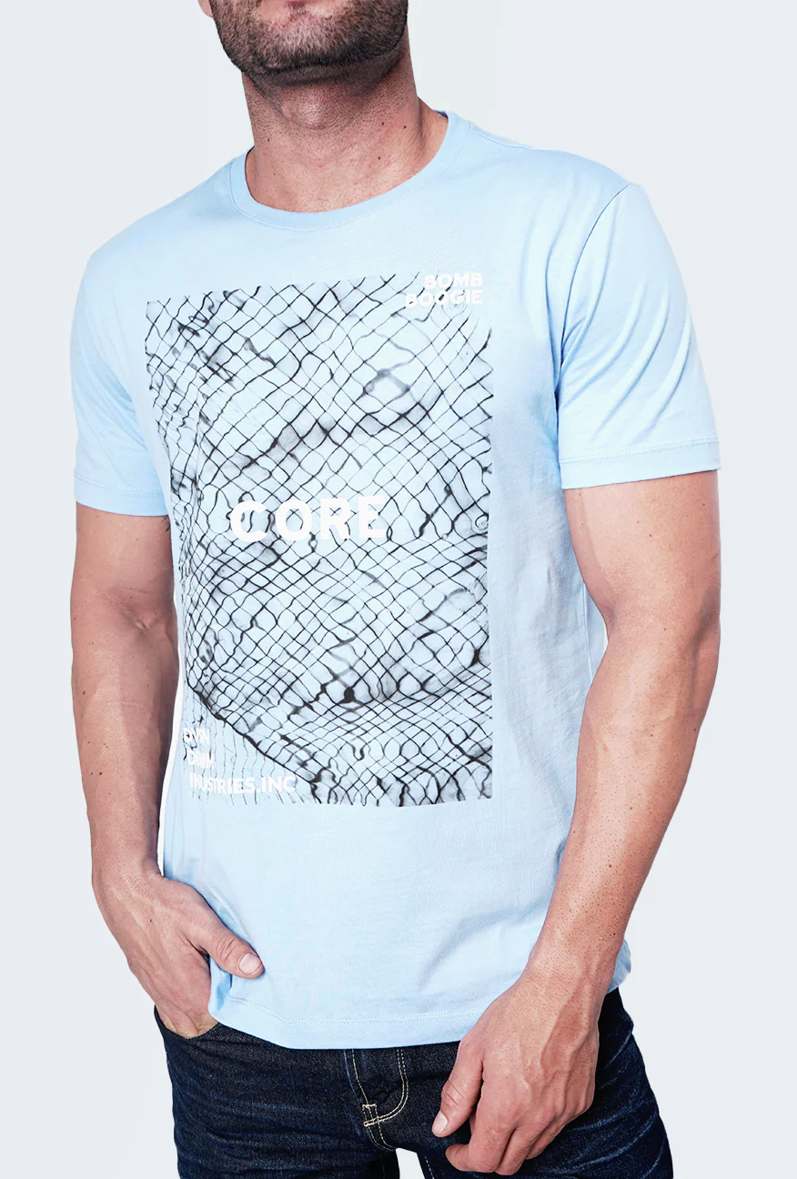 T-Shirt Lengan Pendek Elzayn Light Blue - Image 2