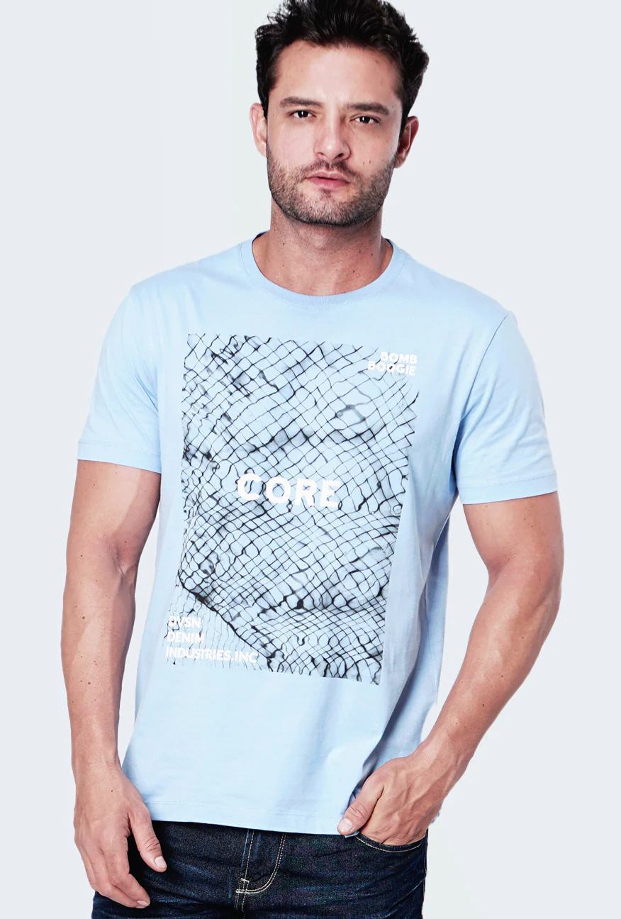 T-Shirt Lengan Pendek Elzayn Light Blue - Image 3