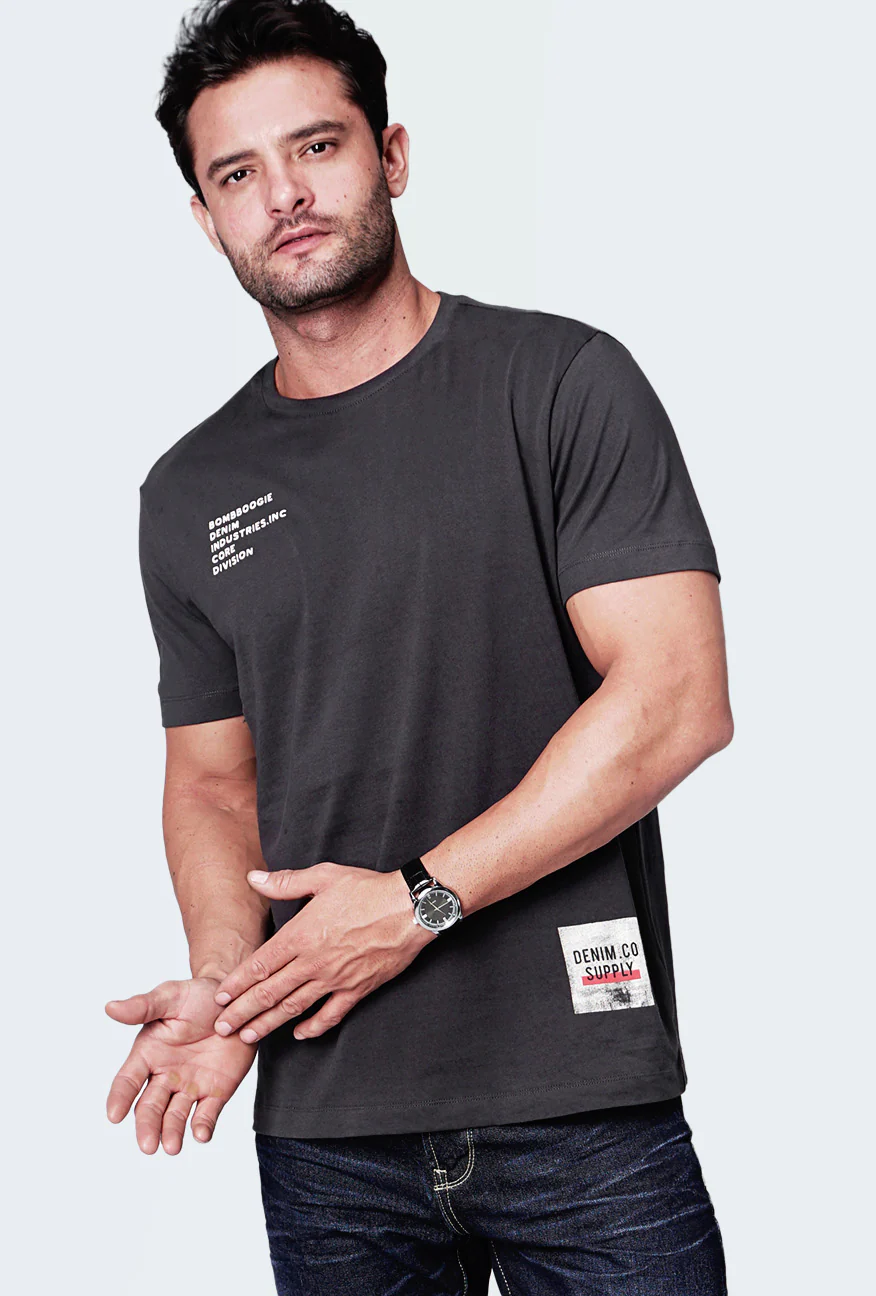 T-Shirt Lengan Pendek Frosty Grey