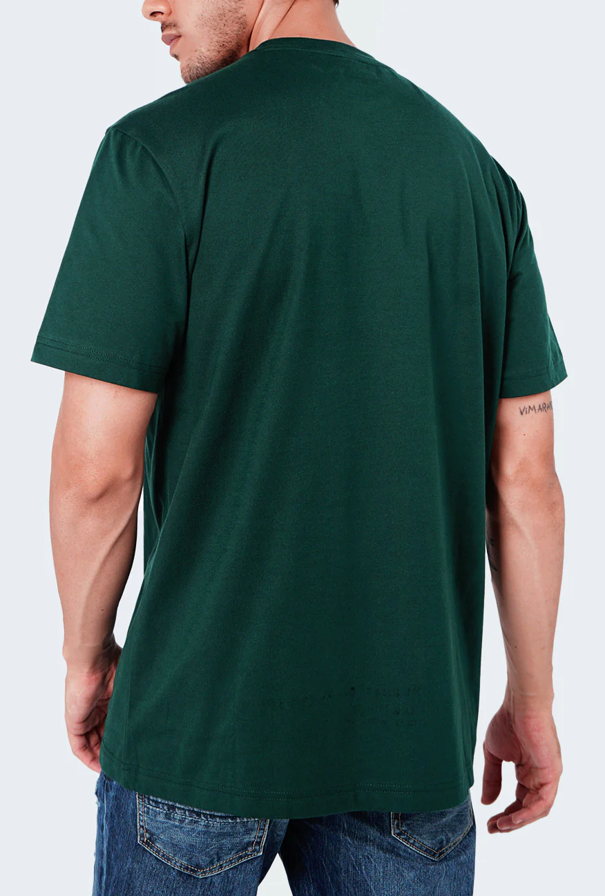 T-Shirt Lengan Pendek Regular Higgs Dark Green - Image 4