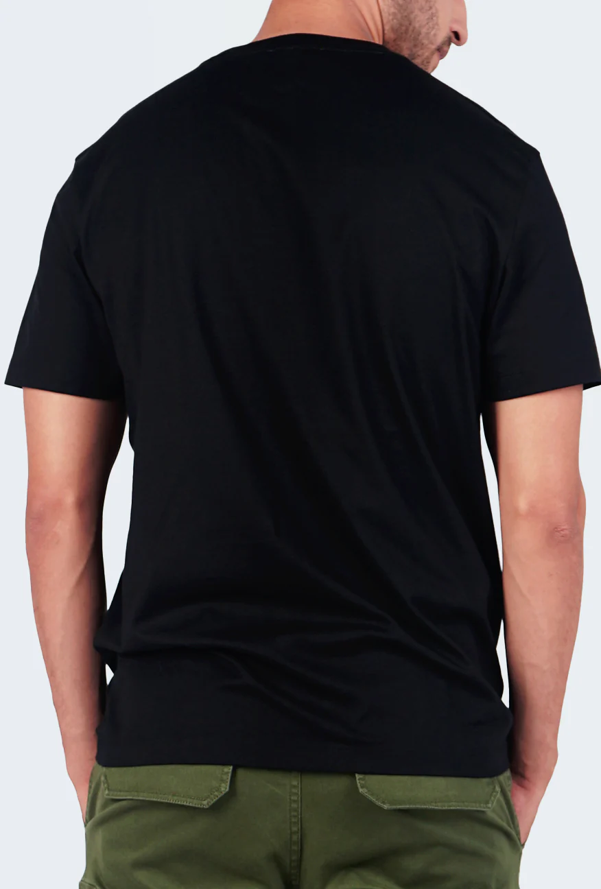 T-Shirt Lengan Pendek Klover Black Slimfit - Image 5
