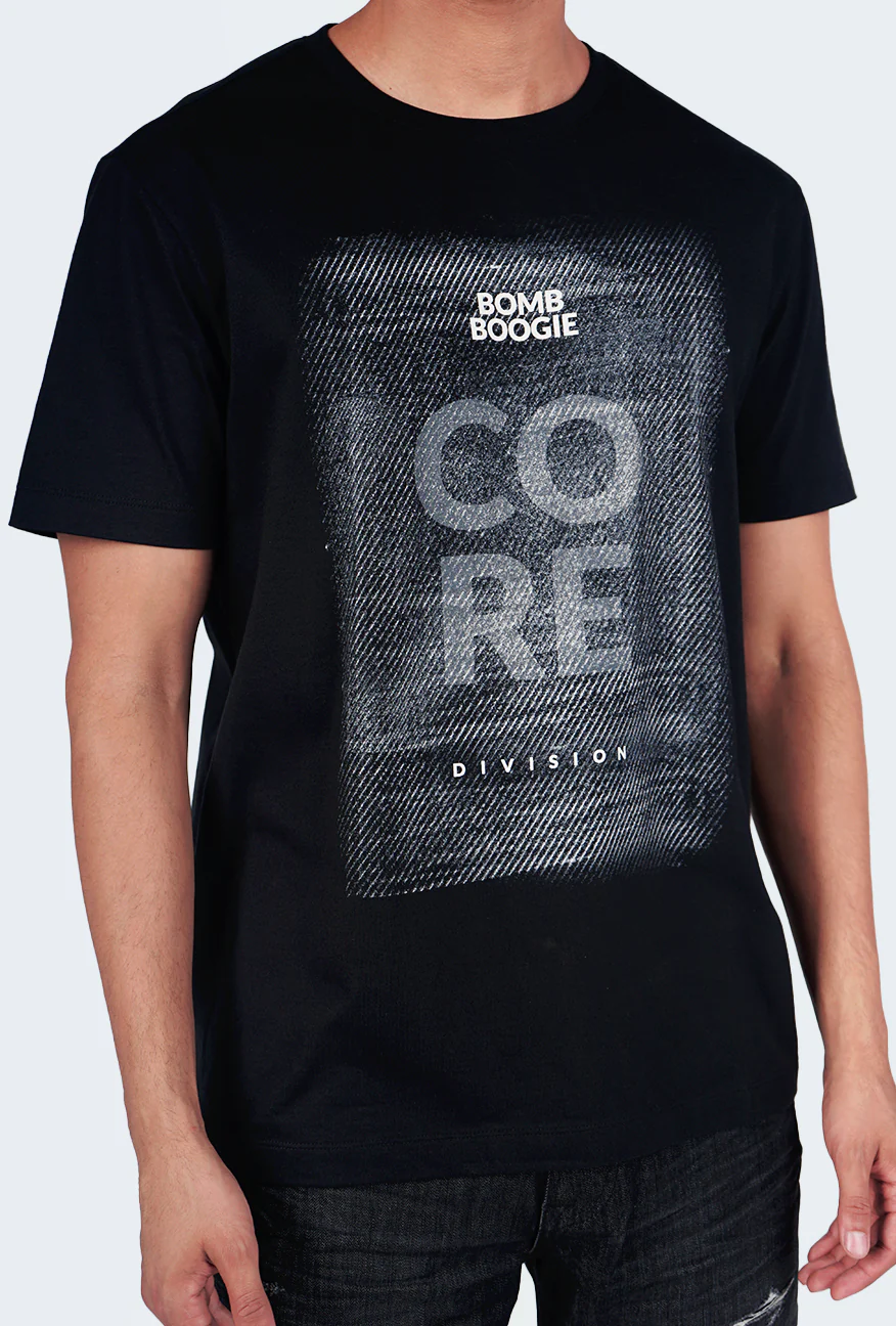 T-Shirt Lengan Pendek Mismith Black Slimfit - Image 2
