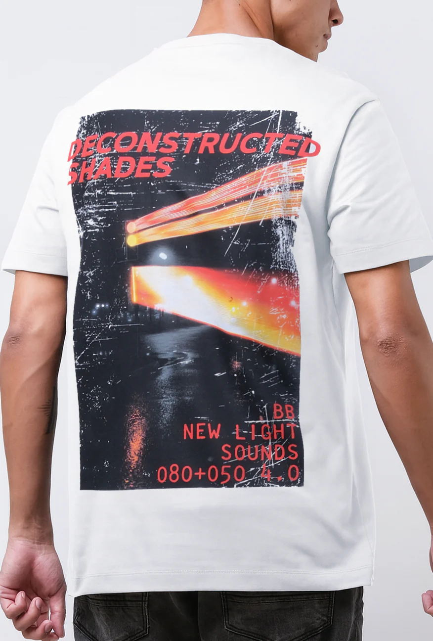 T-Shirt Lengan Pendek Slimfit Neville Offwhite - Image 3