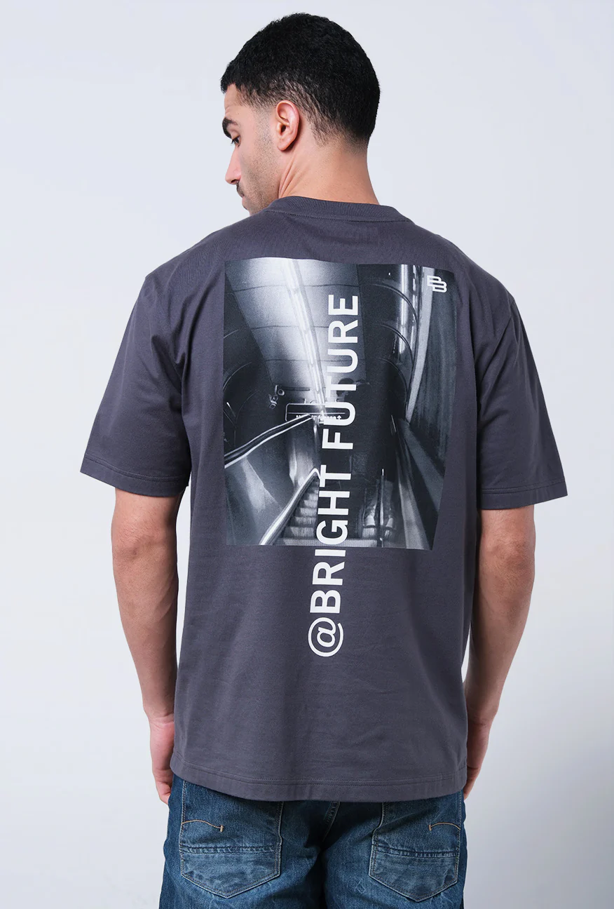 T-Shirt Lengan Pendek Oliever Dark Grey