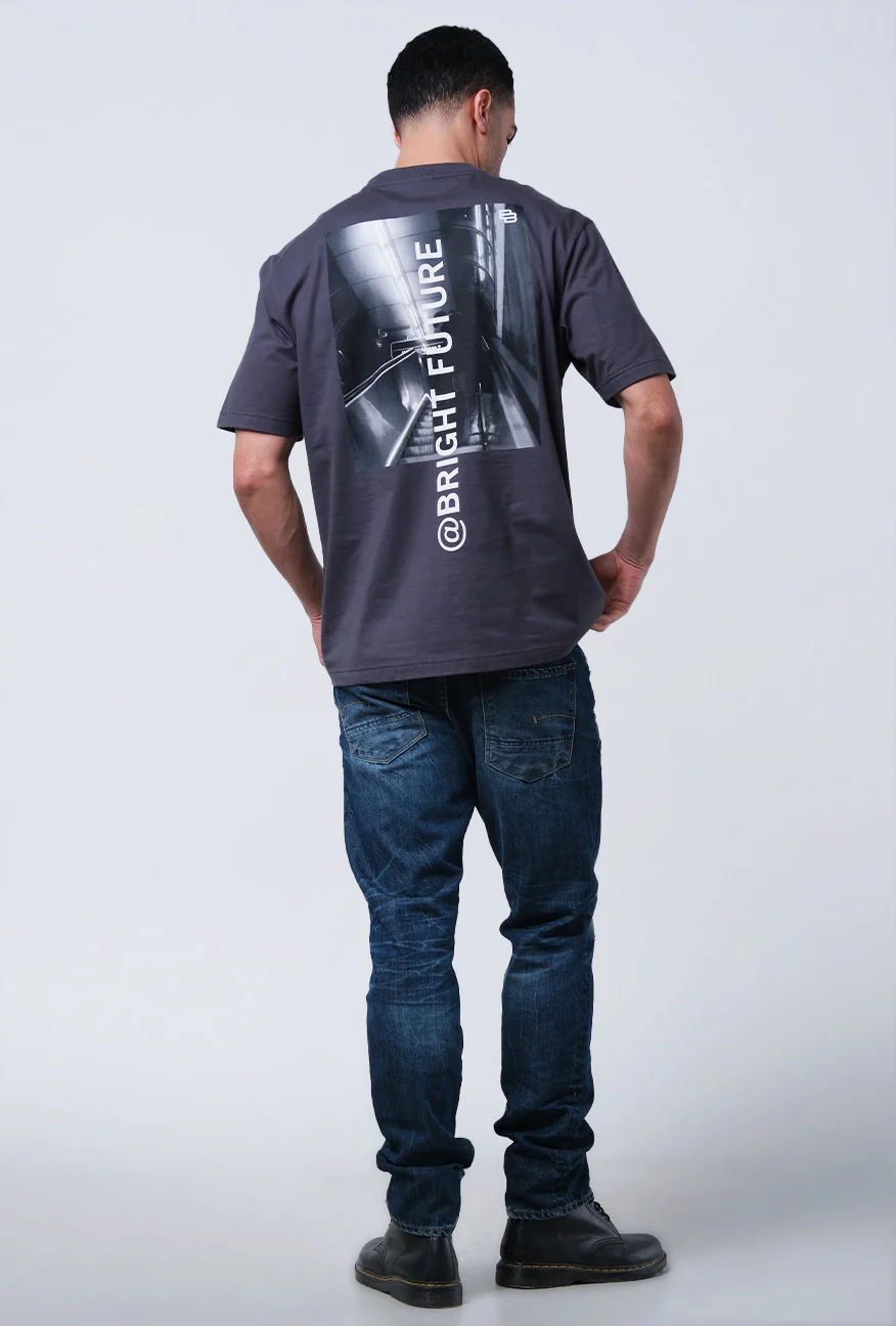 T-Shirt Lengan Pendek Oliever Dark Grey - Image 4