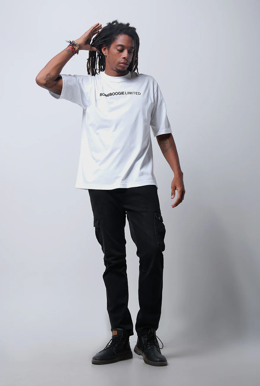 T-Shirt Lengan Pendek Oversized Goxity Offwhite - Image 2