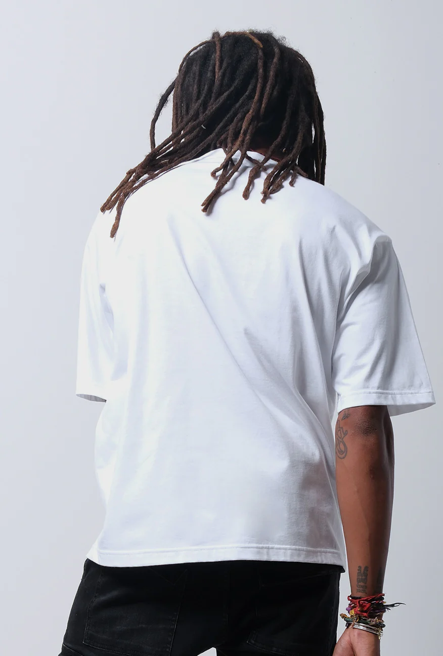 T-Shirt Lengan Pendek Oversized Goxity Offwhite - Image 4