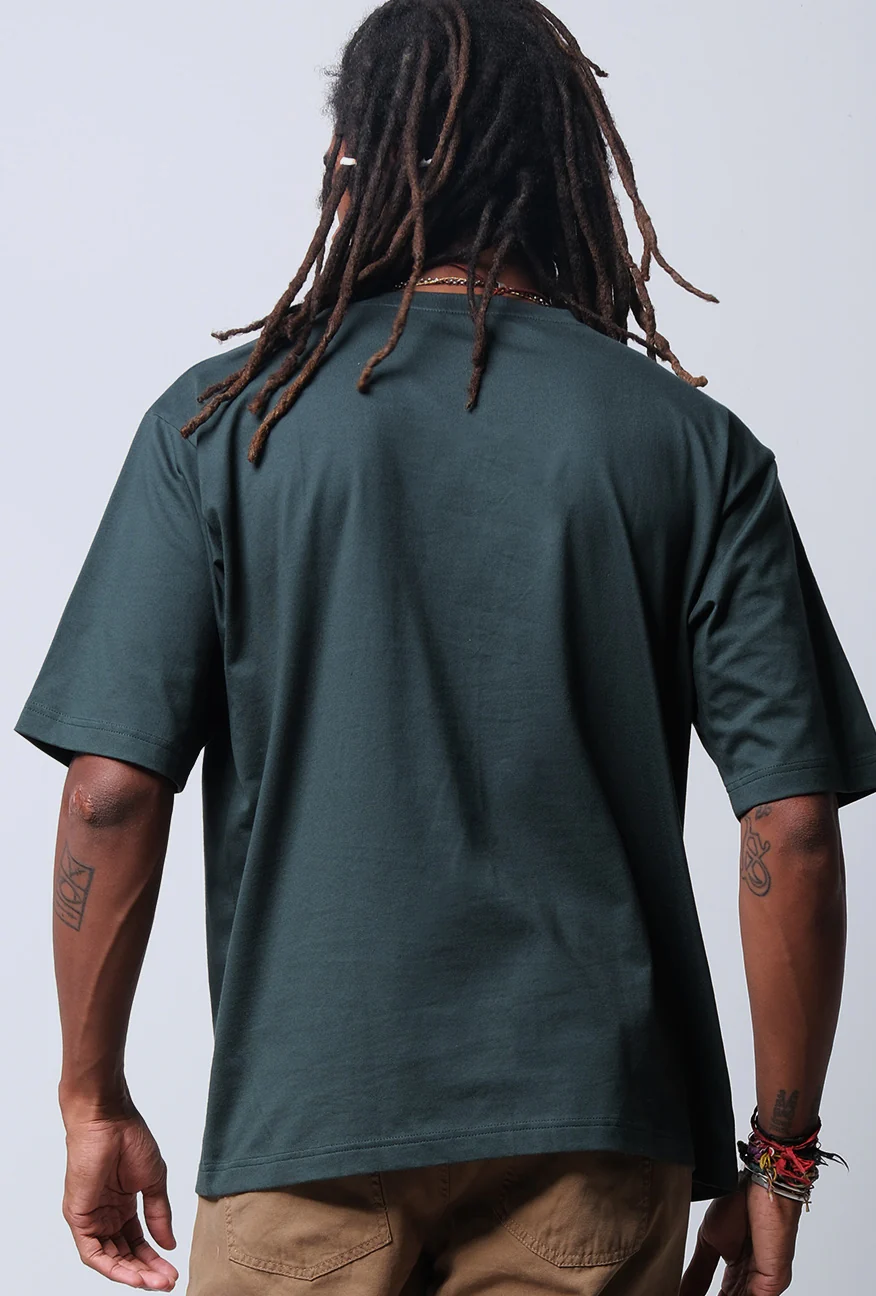 T-Shirt Lengan Pendek Oversized Junique Green - Image 3
