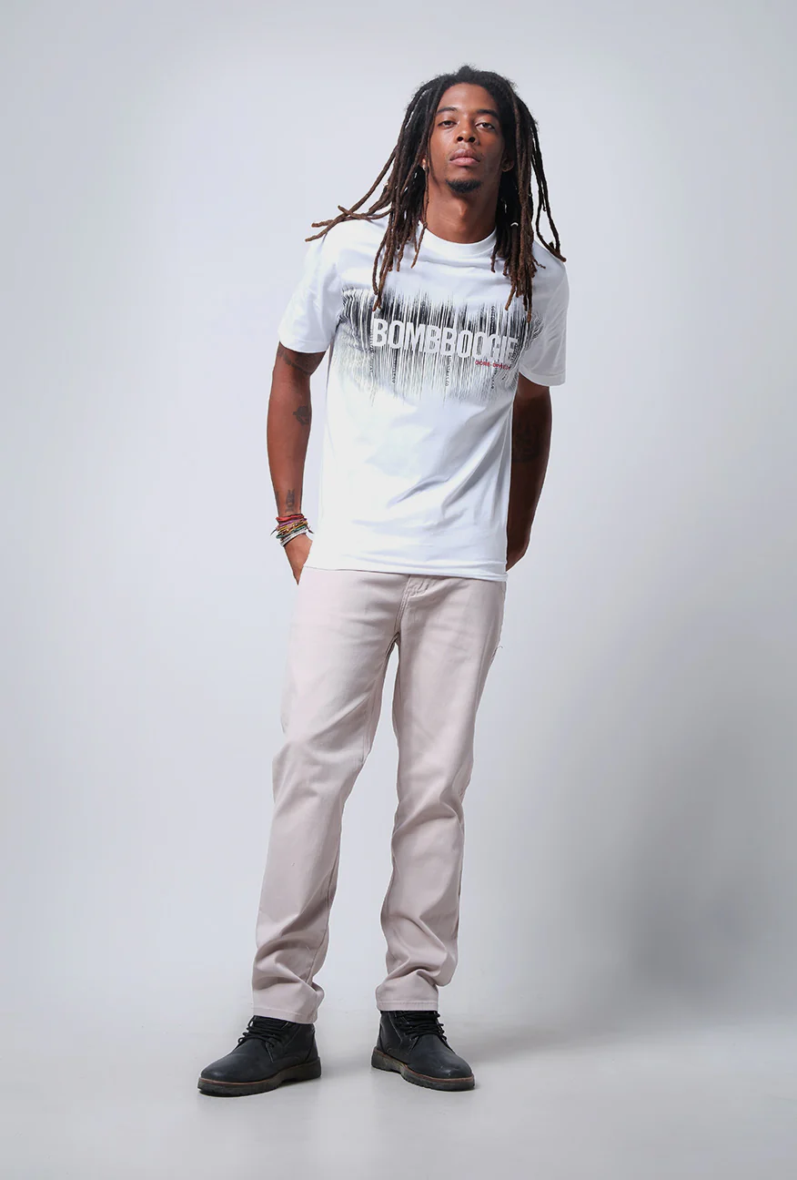 T-Shirt Lengan Pendek Regular Anemic Offwhite - Image 2