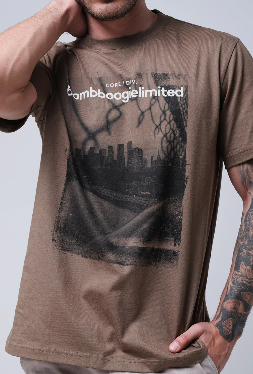 T-Shirt Lengan Pendek Regular Backley Brown - Image 2