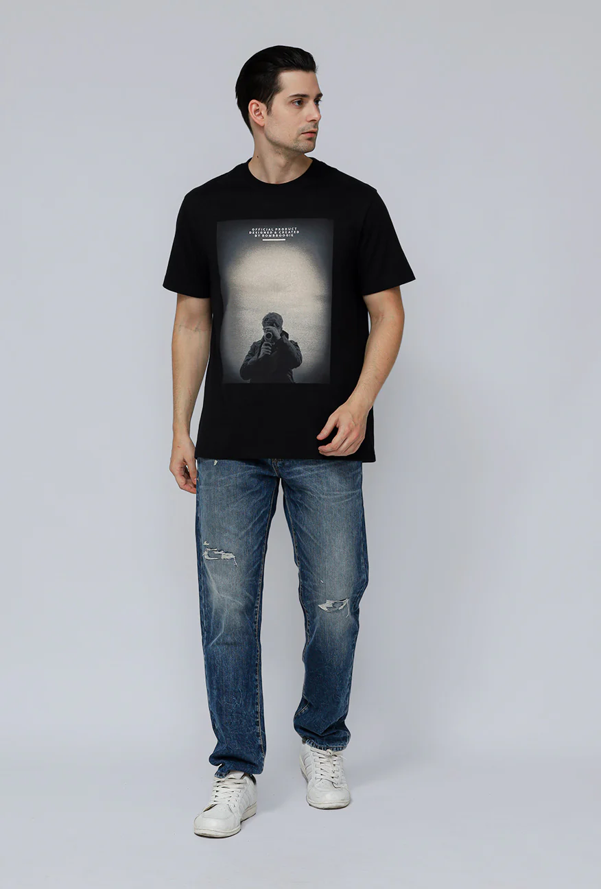 T-Shirt Lengan Pendek Regular Baily Black