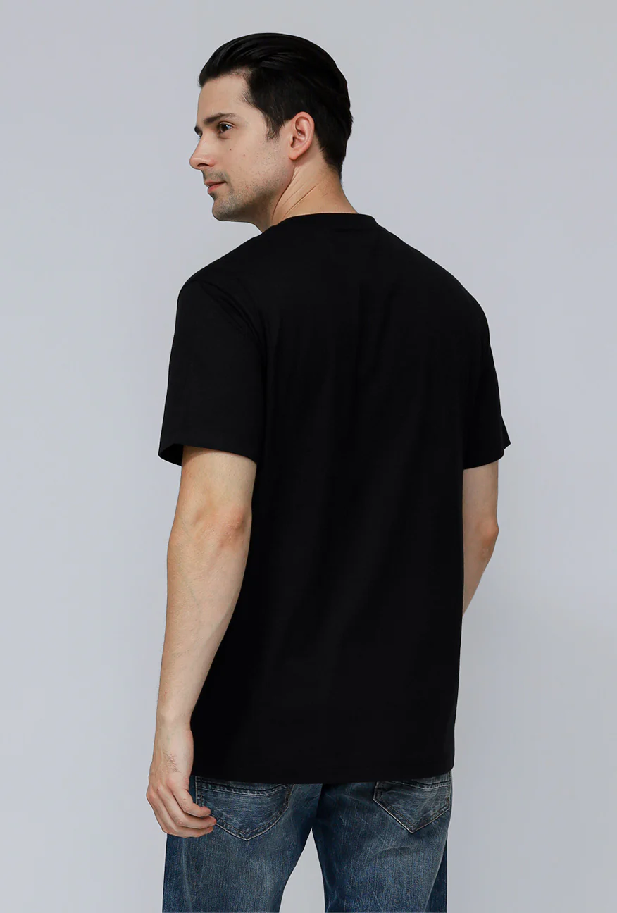 T-Shirt Lengan Pendek Regular Baily Black - Image 3