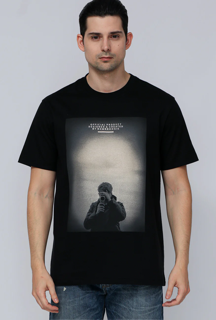 T-Shirt Lengan Pendek Regular Baily Black - Image 4