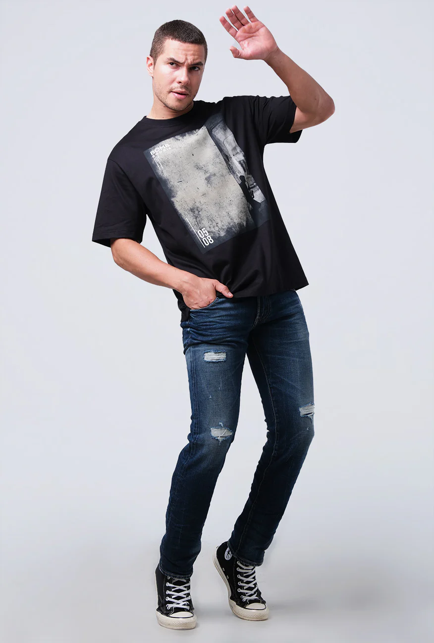 T-Shirt Lengan Pendek Regular Blakely Black 2.0 - Image 2