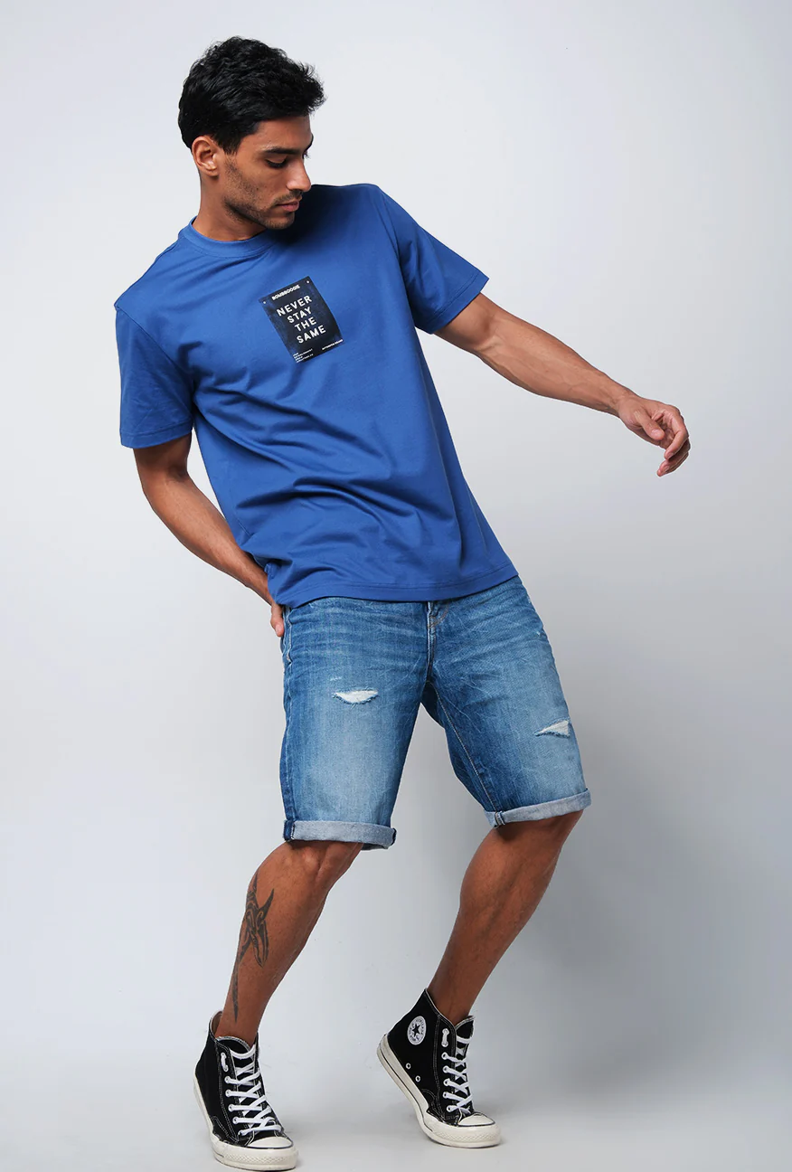 T-Shirt Lengan Pendek Regular Bricco Blue - Image 3